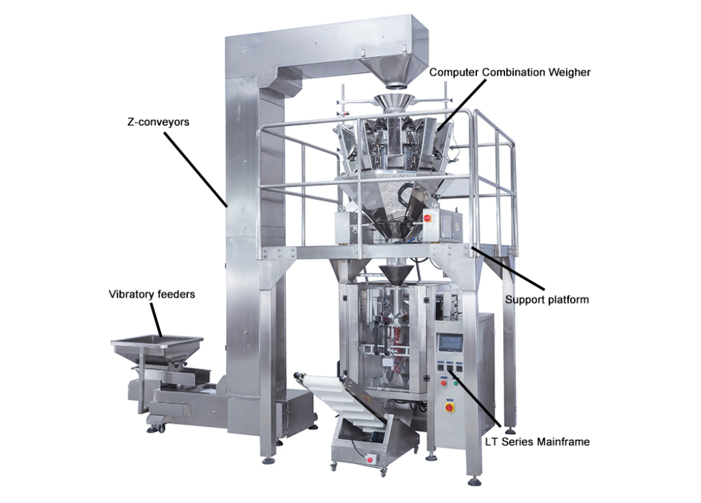 Fully automatic granular food packaging machine